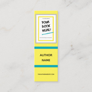 Bookmark for Writer Author with Bright Colours Mini Business Card