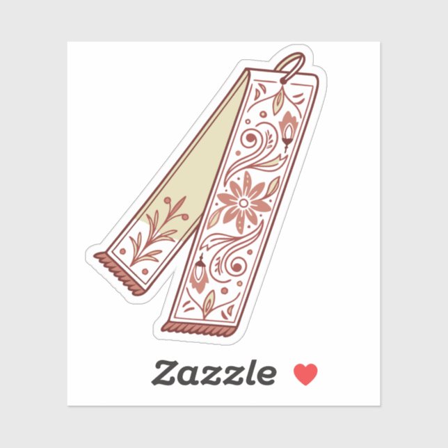 bookmark intricate patterns with a retro floral  (Sheet)