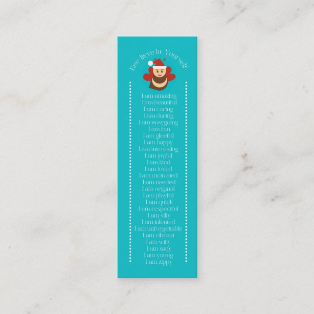 Bookmark  mini business card (Front)