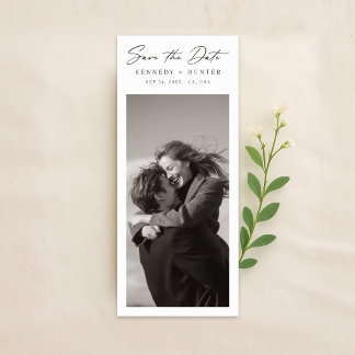 Bookmark Old Money Wedding Photo Save the Date