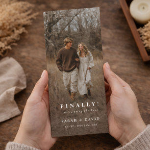 Bookmark Photo Finally Save the Date Weddings