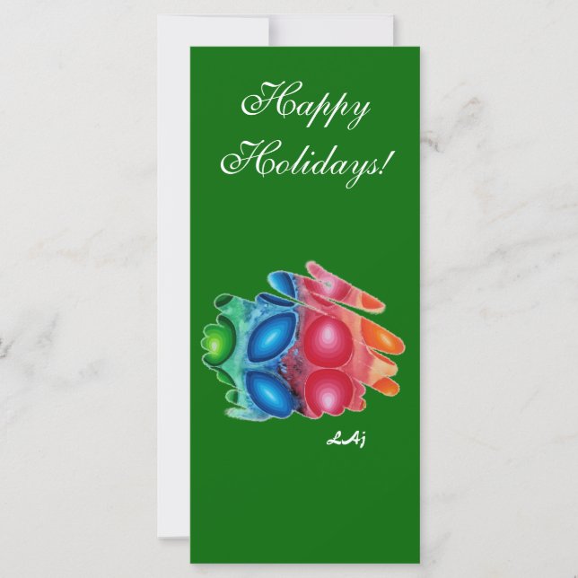 Bookmark Quadric Happy Holidays (Front)