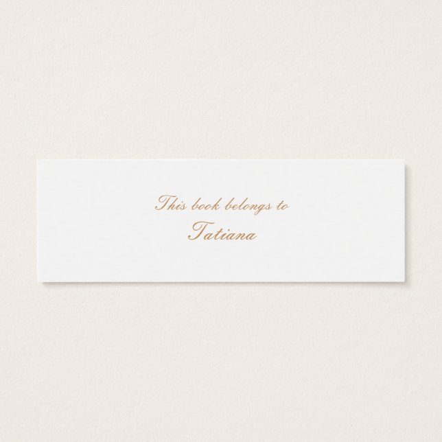 Bookmark Vintage (Back)