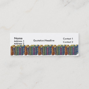 Bookmarkers maigres de carte de visite de magasin