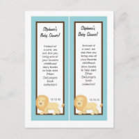 Bookmarks Blue Jungle Lion