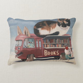 Bookmobile Decorative Pillow