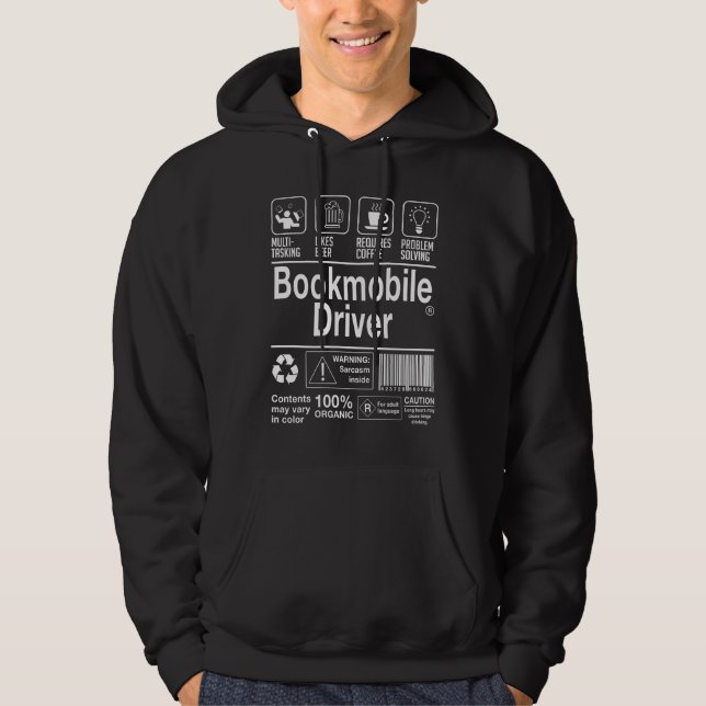Bookmobile Driver Hoodie (Front)