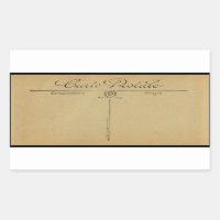 BOOKPLATE + LABEL: VINTAGE FRENCH POSTCARD RECTANG