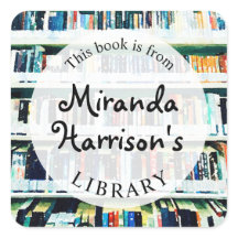 Bookplate Personalized Label for Books