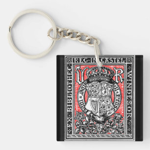 Bookplate Queen Victoria at Windsor Castle Keychain