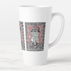 Bookplate Queen Victoria at Windsor Castle Latte Mug