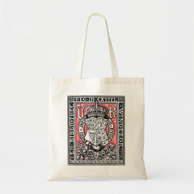 Bookplate Queen Victoria at Windsor Castle Tote Bag (Front)