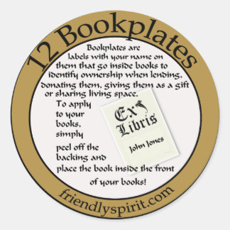 bookplate sticker for orders