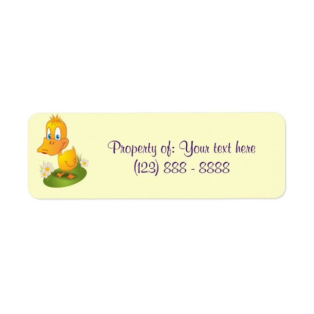Bookplate stickers for school (Front)