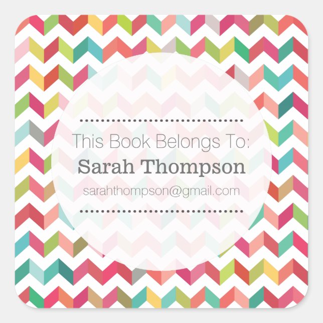 Bookplate This Book Belongs To Stickers (Front)