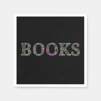 Books: a design for book lovers napkin