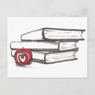 Books + An Apple Postcard Customizable