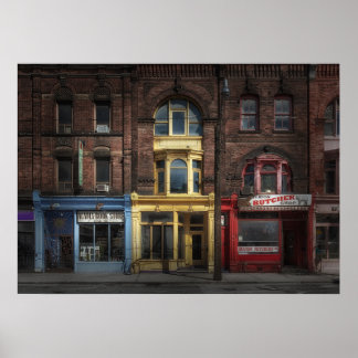Books and Bistros and Butchers No 9 Colour Version Poster