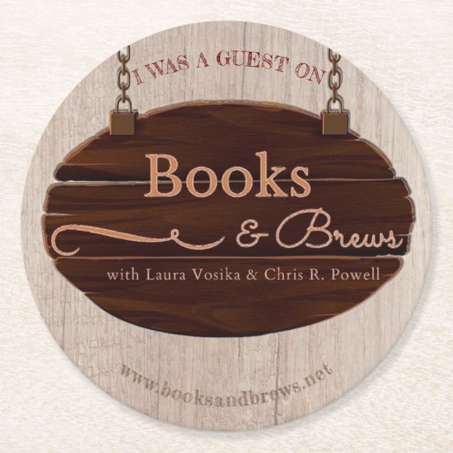 Books and Brews Coaster (Front)