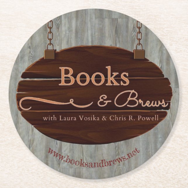 Books and Brews Coaster (Front)