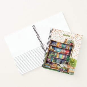 Books and Cat Lovers Hygge Birthday Retirement  