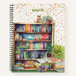 Books and Cat Lovers Hygge Birthday Retirement  