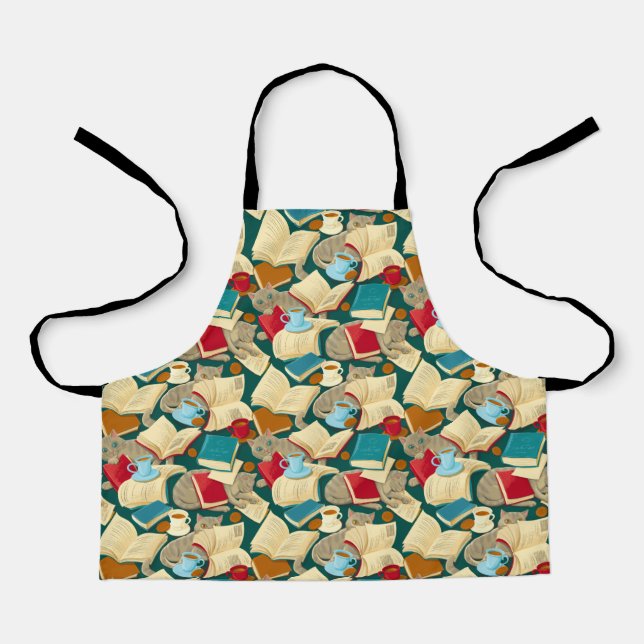Books and cats apron (Front)