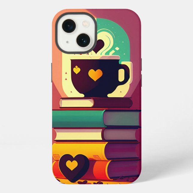 Books And Coffee iPhone Case (Back)