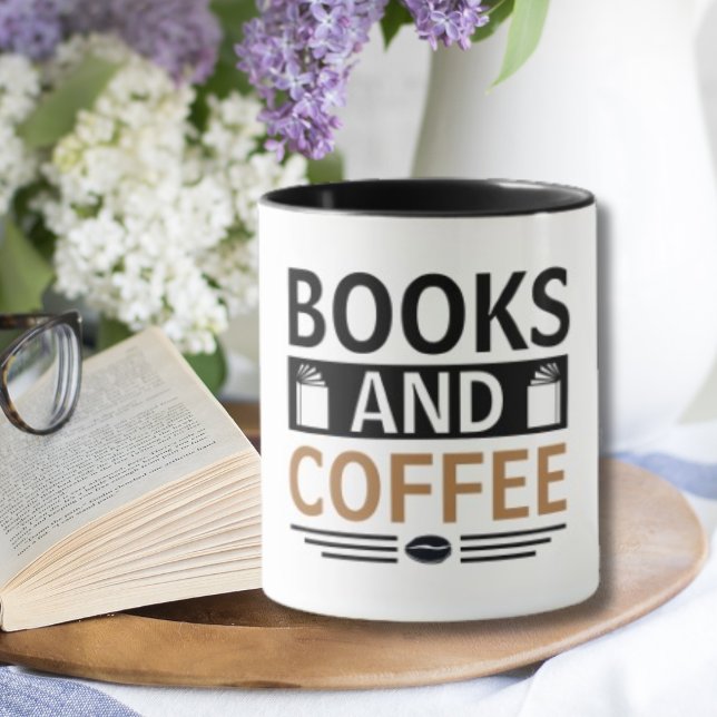 Books and Coffee Lover Gift Mug (Creator Uploaded)
