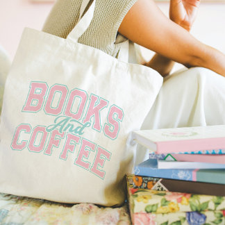 Books and Coffee Tote Bag