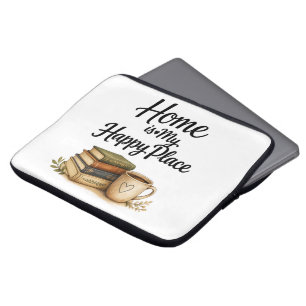 Books and Coffee - Vintage Book Laptop Sleeve