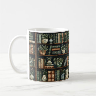 Books and Flowers Coffee Mug