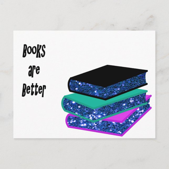 Books are Better Postcard (Front)
