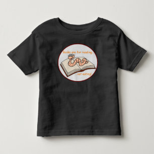 Books are for reading not eating! toddler t-shirt