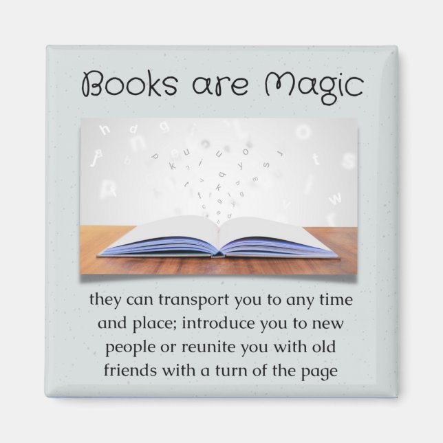 Books are Magic Magnet (Front)