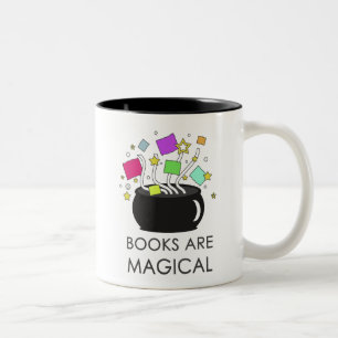 Books Are Magical Two-Tone Coffee Mug