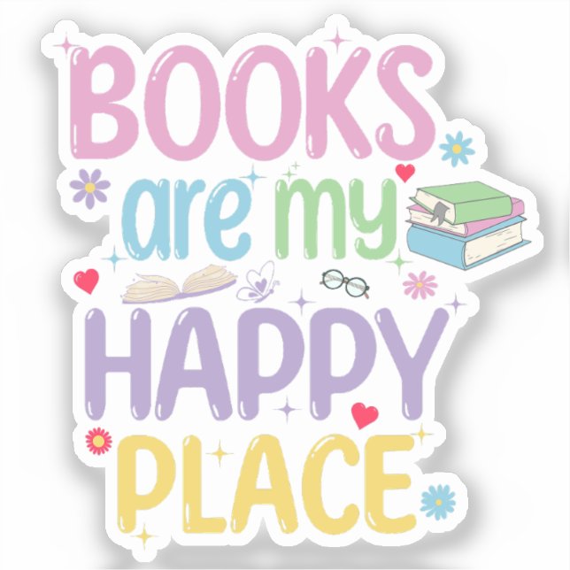 Books Are My Happy Place Book Lover (Front)