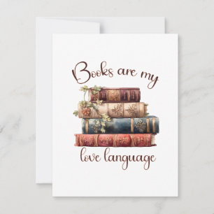 Books Are My Love Language Card