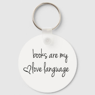 Books are my love language keychain