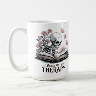 Books are my Therapy Book Lover Coffee Mug