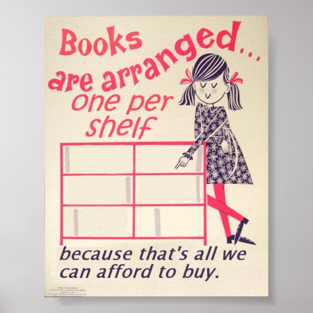 Books arranged poster (Front)