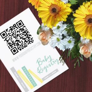 Books Baby Shower Registry Enclosure Card