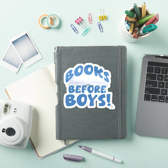 Books Before Boys Cheeky Fun Reading Slogan (iPad Cover)