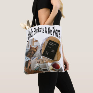 Books, Blankets, & No Plans Tote Bag 