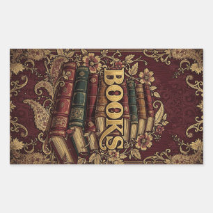 Books Book Lovers Writers Readers Bibliophiles Sticker