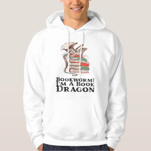 Books - Bookworm? I'm A Book Dragon Hoodie