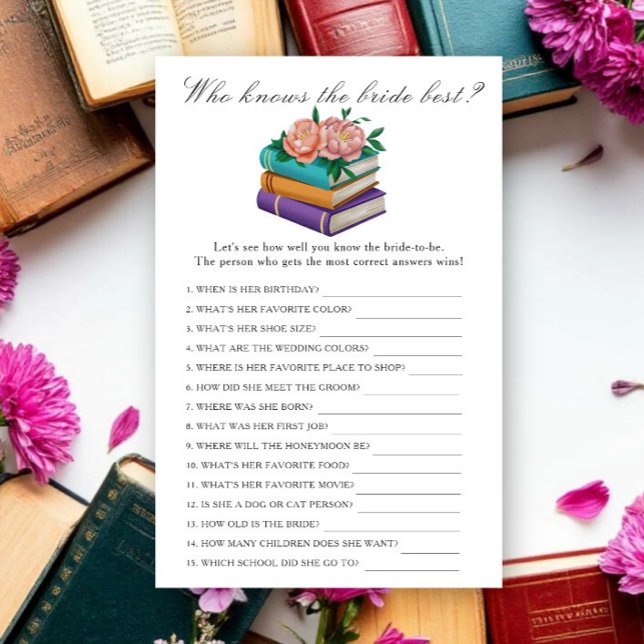 Books Bridal shower - Bride the best (Creator Uploaded)