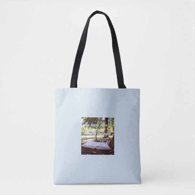 Books bring happiness tote bag (Front)