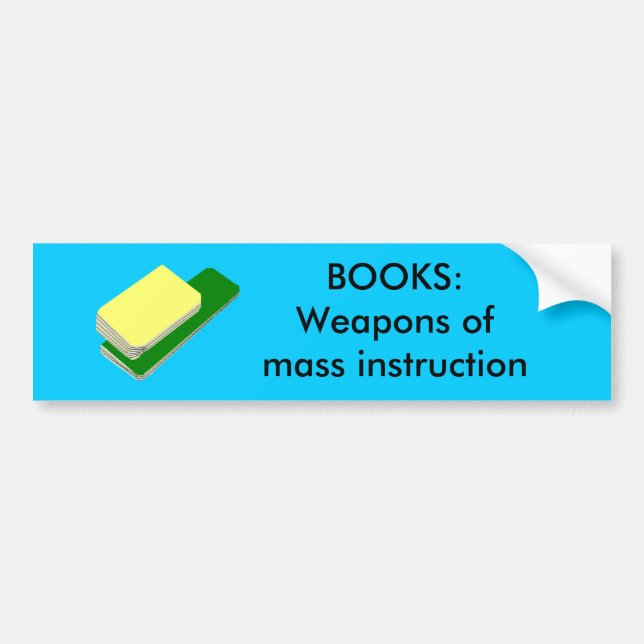 BOOKS - bumper stickers (Front)
