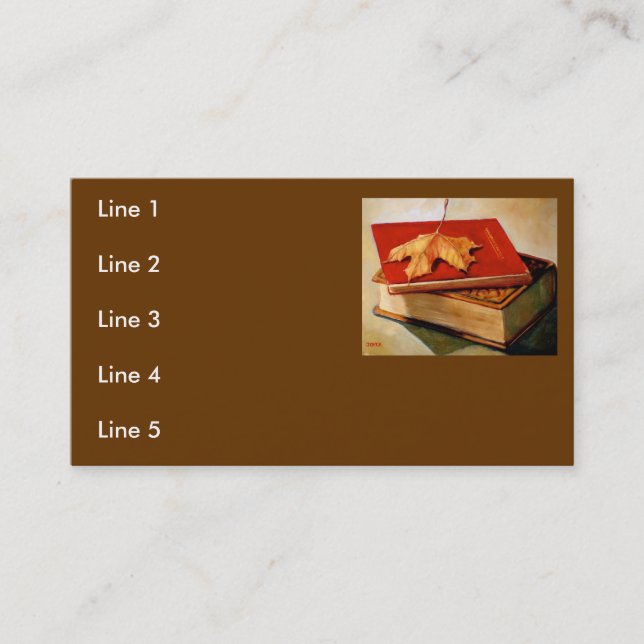 BOOKS BUSINESS CARDS (Front)